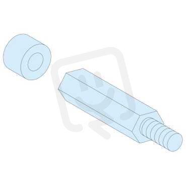 Schneider 03199 4 šestiboké distanční kusy M8 V=40+10mm
