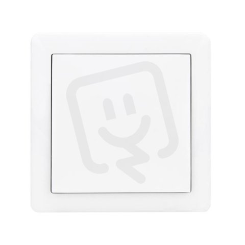 Vypínač Slim č. 7 křížový, bílý SOLIGHT 5B114