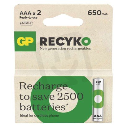 Nabíjecí baterie GP ReCyko 650 AAA (HR03) B25162