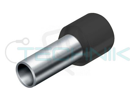 DI 6-12 černá Dutinka izolovaná,průřez 6,0mm2/délka 12mm,dle DIN46228