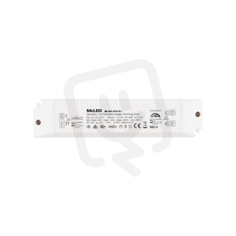 Napájecí zdroj 40W, DC24V/1,65A, IP20, řízení DALI, 0/1-10V a tlačítko