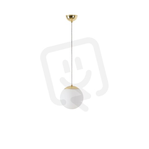 Závěsné svítidlo se skleněným stínidlem OSMONT ADRIA S1 7W IP40 E27 mosaz