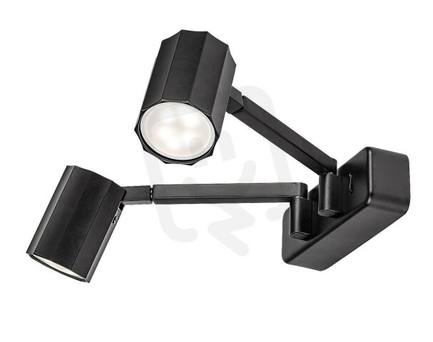 KARTER GU10 2x 5W IP20 matná černá RABALUX 73028