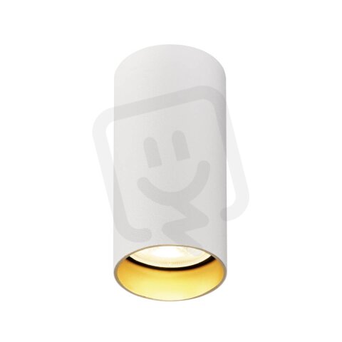KAMI, povrchové stropní svítidlo, kulaté, 1x max. 10W, GU10, matná bílá/zlatá