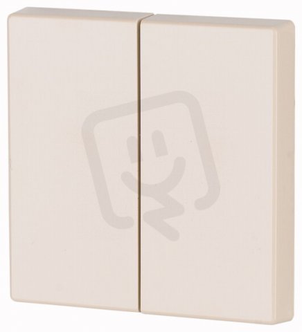 CWIZ-02/42 Kryt RF tlačítka 2x1/2 55x55mm 1-0 Krémová lesklá Eaton 172998