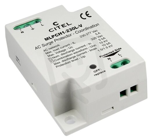 Přepěťová ochrana 2+3 AC MLPCH1-230L-V šroubové svorky CITEL 833221