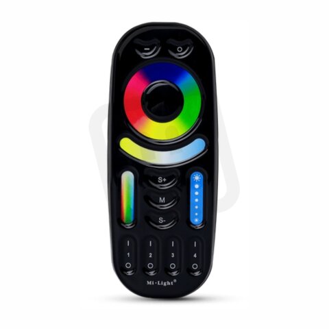 Dálkový ovladač RF Mi-Light RF REMOTE CONTROL 2.4G 4 ZONE RGB+CCT BLACK GXLS725