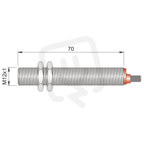 Válcový magnetický senzor AECO SMC-12LM S