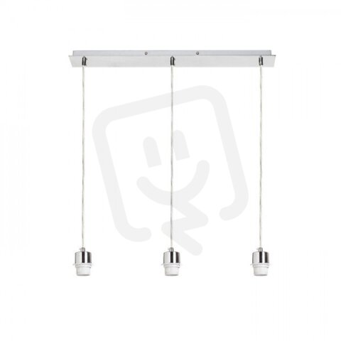 MORE 60 stropní závěsná základna chrom 230V E27 3x42W RENDL R11775