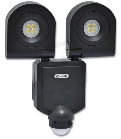 LED svítidlo vč. PIR,8xSMD3535,10W, 6400K, IP44, 1440lm ECOLITE RL3226S-2x10W