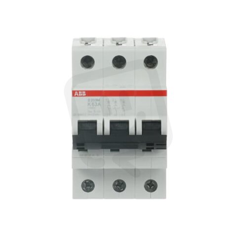 S203M-K63 3 fázový jistič 63 A char. K 10kA ABB 2CDS273001R0607