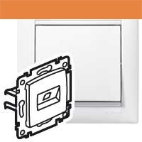 VA BÍLÁ ZÁS. 1XRJ45 STP CAT6A LEGRAND 770072RD