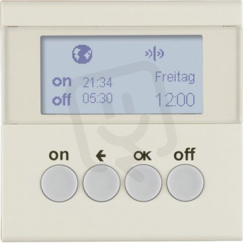 KNX RF časový spínač, quicklink, S.1, krémová lesk BERKER 85745282