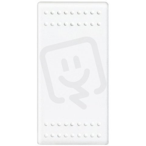 BTICINO LIVINGLIGHT MYHOME KRYTKA SPÍNAČE NEPODSVĚTLENÁ 1MODULOVÁ BÍLÁ N4911T