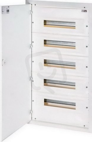 Zapuštěná rozvodnice s plechovými dvířky ERP18-5 90M (5x18) IP40 ETI 001101216