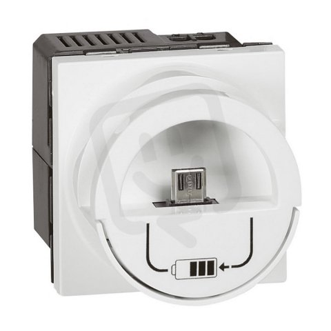 MOSAIC MOSN USB S DRŽÁKEM 2400MA 2M Legrand 077596