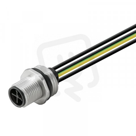 Kulatý zásuvný konektor SAIE-M12S-3+PE-S-0.2U-M16 WEIDMÜLLER 1467930000