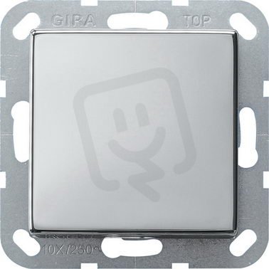 Tlačítkový spínač kříž. System 55 chrom