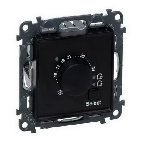 VALENA LIFE ELEKTRONICKÝ TERMOSTAT ČERNÝ  LEGRAND 756333