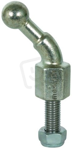 Kulový bod D 20 mm s ohybem 45° se závitem a matkou M16x45 mm DEHN 706645