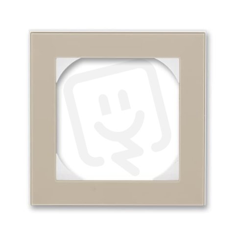 LEVIT Jednorámeček s otvorem 55x55 macchiato/bílá ABB 3901H-A05510 18