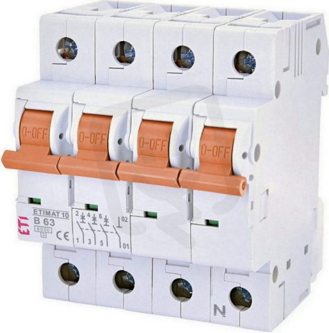 Jistič ETIMAT COLOUR 3p+N B63 6kA ETI 002100422