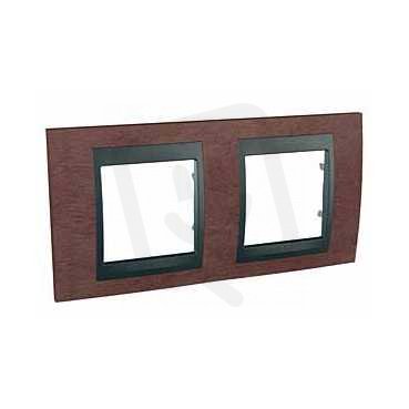 Unica Top Krycí rámeček dvojnásobný, Tabaco/Grafit SCHNEIDER MGU66.004.2M4