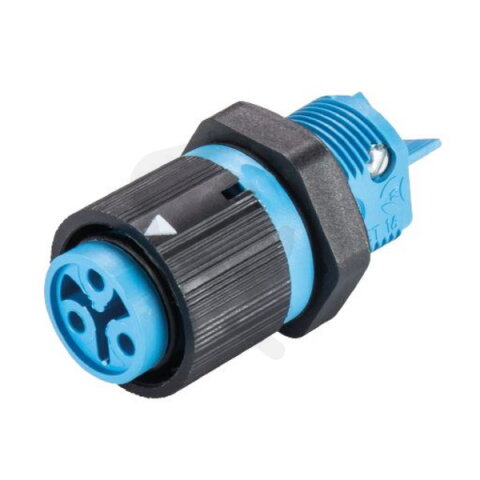 zásuvka vestavná RST16I3 S B1 M02, M16, světle modrá WIELAND 46.031.5053.9