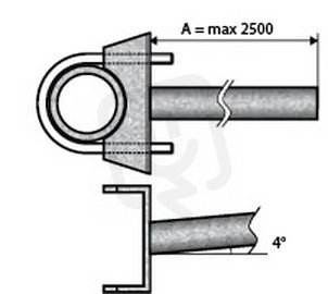 UDT 1 - 1000 výložník rovný, třmenový AMAKO 2011000060