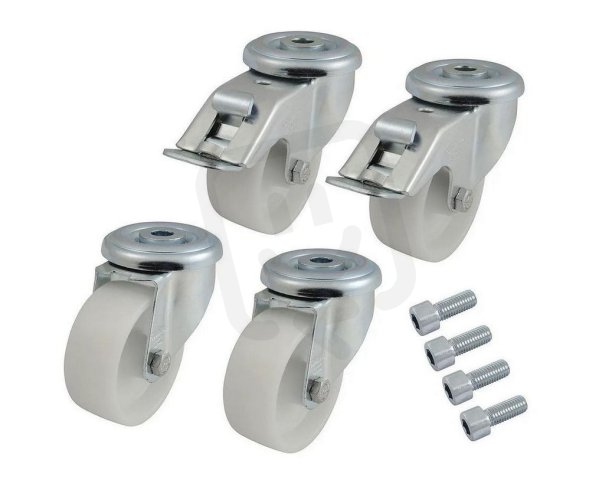 Kolečka pod stojanový rozvaděč, nosnost 600 kg, set 4 kusů SOLARIX 80823000