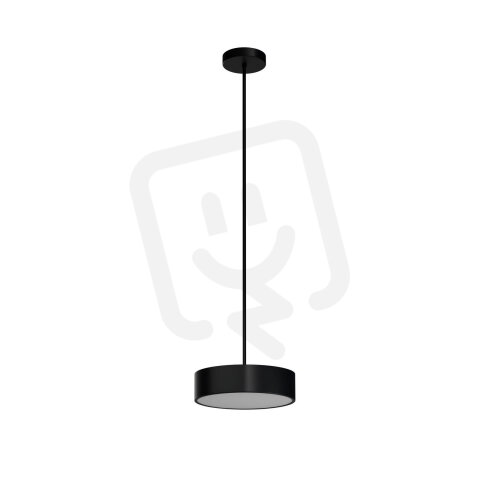 Přisazené svítidlo s plastovým stínidlem OSMONT KRUGER P1 FO 10W IP40 E27 černá
