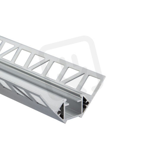 Hliníkový profil pro obklady a dlažbu DF 61x24 mm včetně mléčného difuzoru 3 m