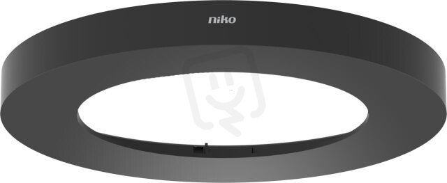 Dekorační kroužek pro zapuštěné detektory P4XMR a M4XMR, černá NIKO 353-990992