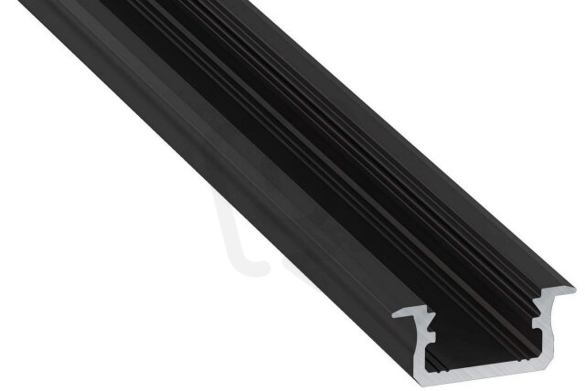 Hliníkový profil AL-PROFIL B BLACK 2M (10-0022-20) GREENLUX GXLP1013