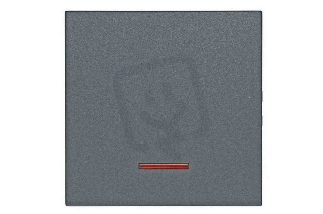 Kryt spínačů a ovladačů s červeným průhledem, antracit SCHRACK EV112008--