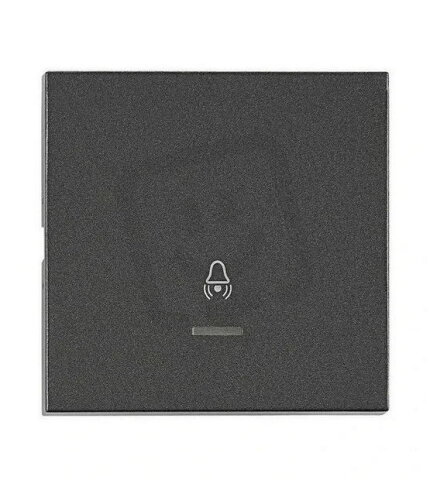 Kryt spínačů a ovladačů s průhledem, symbol zvonek, antracit SCHRACK EV112310--