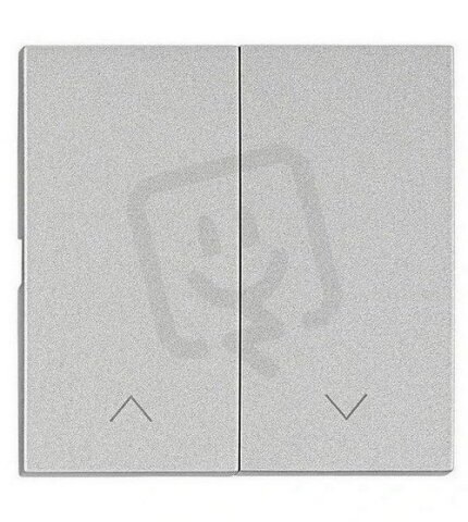 Kryt spínačů a ovladačů dvojitý, symbol šipky, stříbrný SCHRACK EV122212--