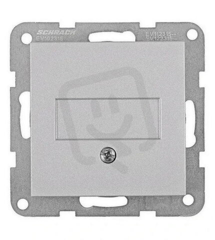Záslepka na krabici, bez rámečku, stříbrná SCHRACK EV122315--