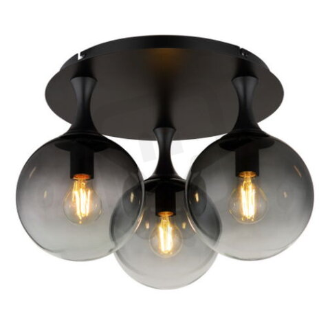 Stropní svítidlo DALTON černá 3x40W E27 IP20 GLOBO 15885-3D