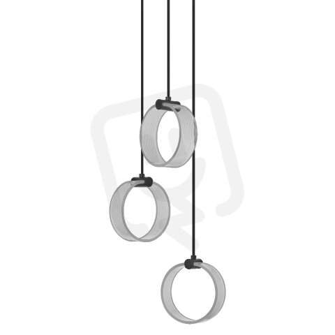 Závěsné svítidlo LEDVANCE Decor Circle 3XPendant PL 20W Click CCT Black