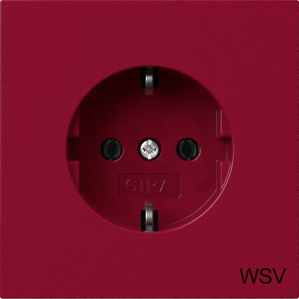SCHUKO oti.WSV F100 červená GIRA 4188708