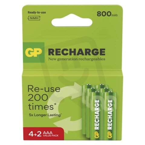 Nabíjecí baterie GP Recharge 800 AAA (HR03) EMOS B27186