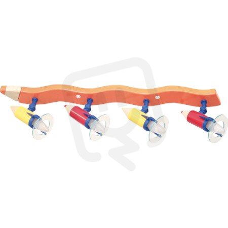 Stropní bodové svítidlo Tužka 4 oranžová 4x25W IP20 E14 COMPOLUX 0720508/10