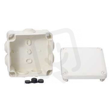 Schneider enn05025 Mureva,inst.krabice 105 x 105 x 55,RAL 9010,průchodky