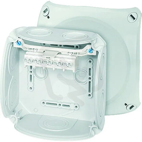 Kabelova rozvodka 1,5-4 mm2 3f, 6 mm2 1f, 5pol. svorka HENSEL DK 0604 GZ