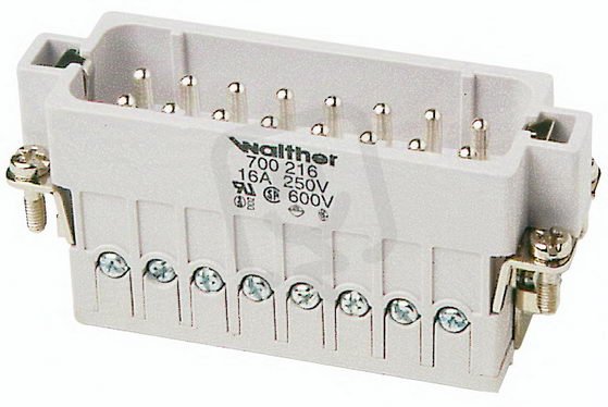 Walther 700216 A 16 Vložka konektoru se šroubovými kolíčky