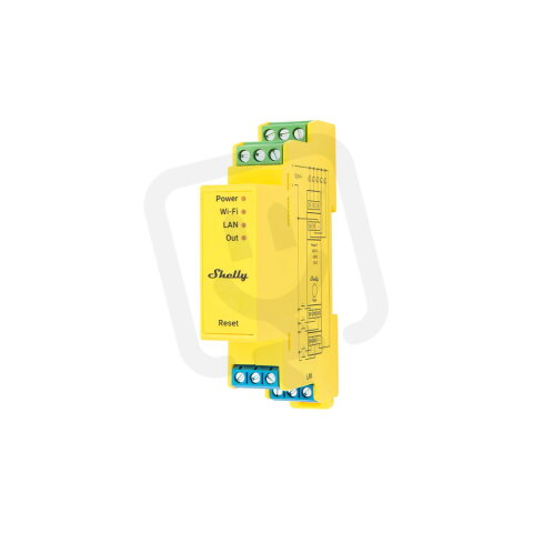 Modul řízení LED pásků na DIN lištu SHELLY PRO RGBWW PM 12/24V DC, LAN, WiFi, BT