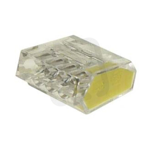 Krabicová elektrosvorka typu PC254, 4x1,0-2,5mm2, barva žlutá KES 4x2,5
