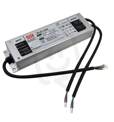 Stmívatelný napěťový zdroj 240W 54V 4,45A MEAN WELL ELG-240-54DA-3Y