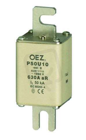 P50U10 450A aR Pojistková vložka,jištění polovodičů AC 1000V/DC 600V OEZ:08657
